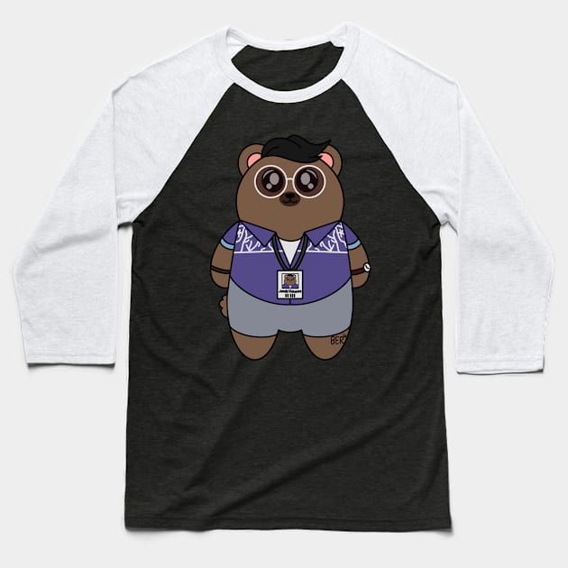 Jonah Vasquez Bear Baseball T-Shirt by SentABearToSpace 